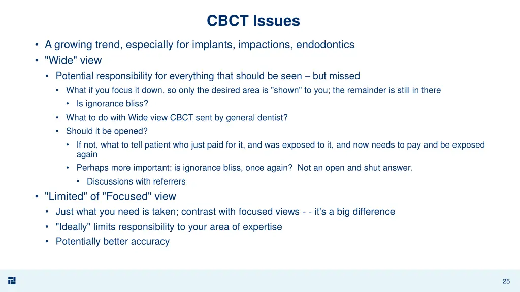 cbct issues