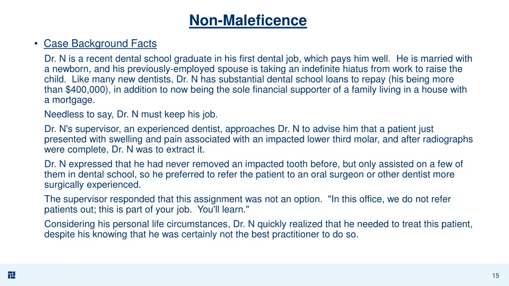 non maleficence