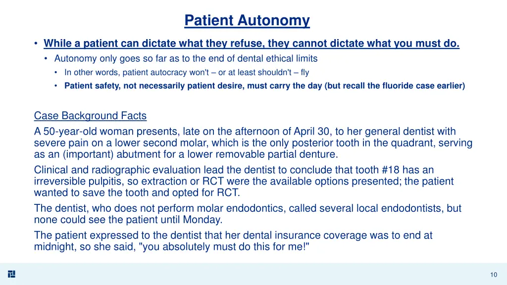 patient autonomy