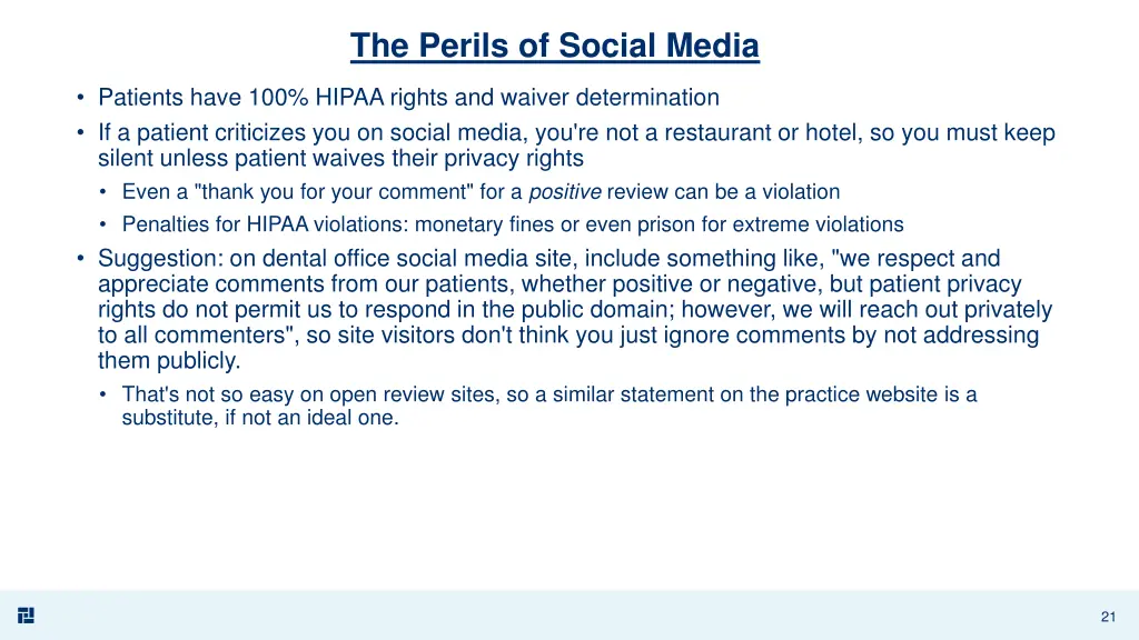 the perils of social media