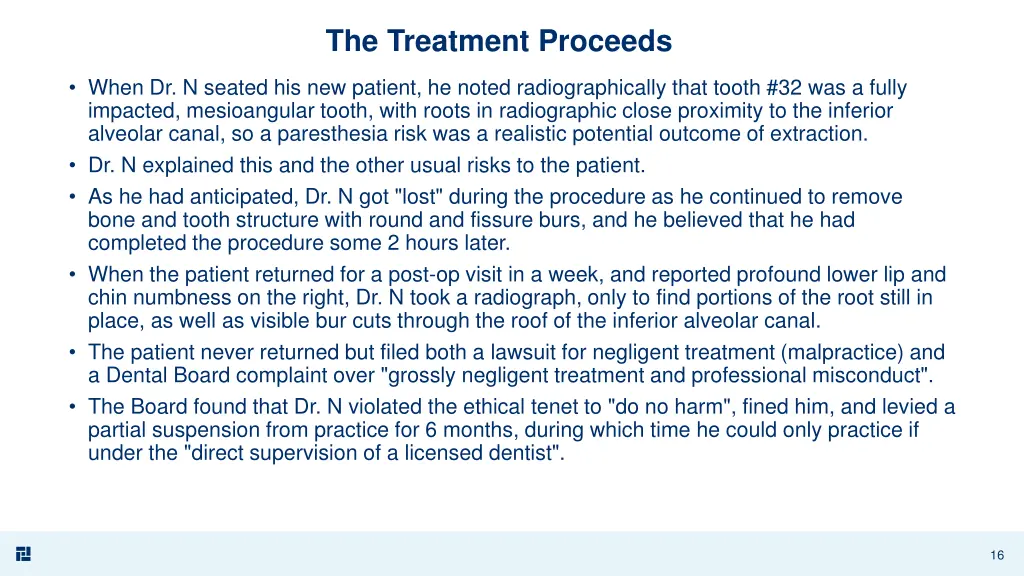 the treatment proceeds 1