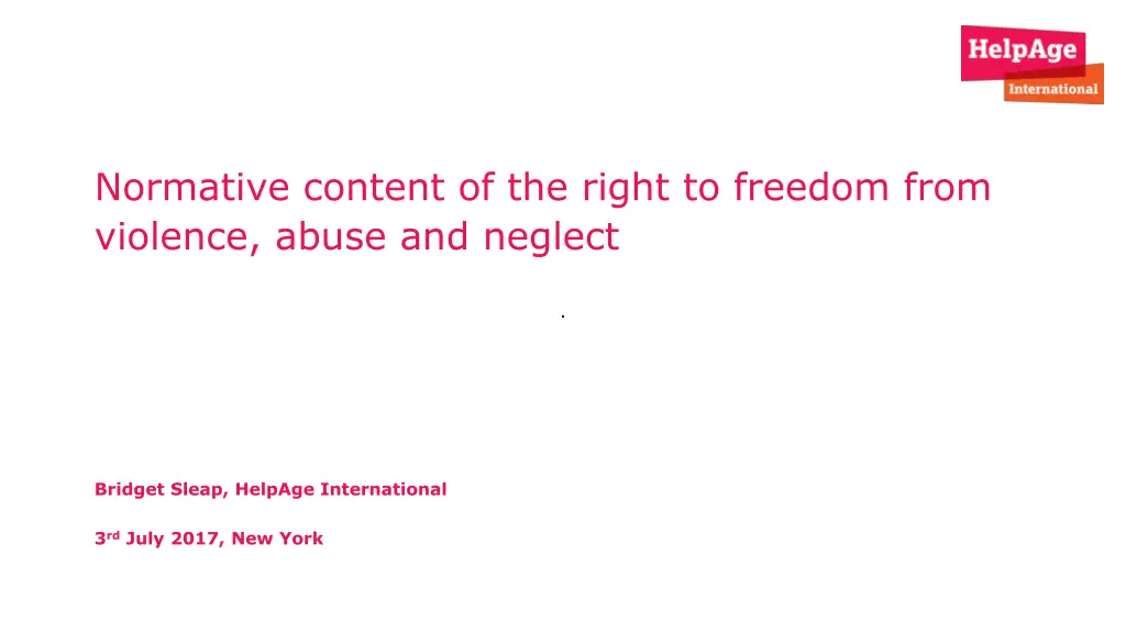 normative content of the right to freedom from