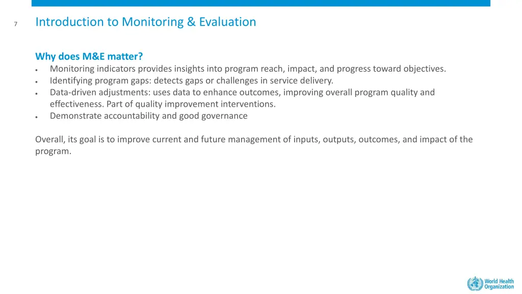introduction to monitoring evaluation