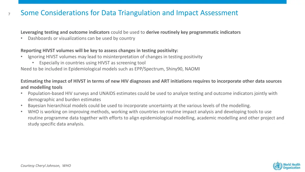 some considerations for data triangulation