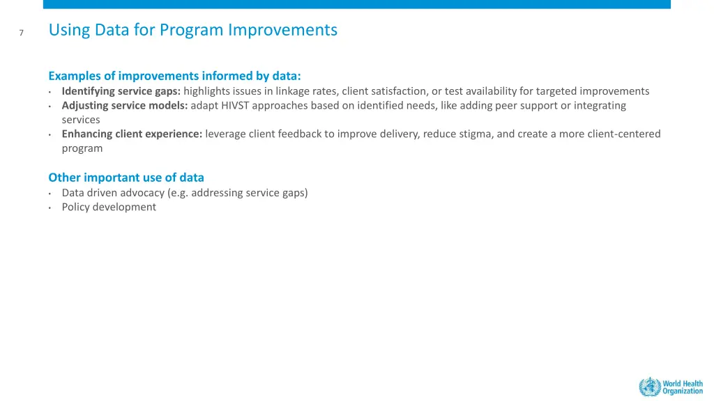 using data for program improvements