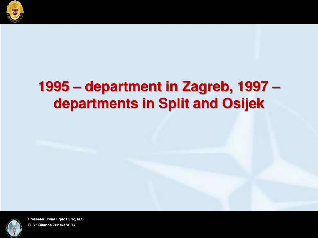 1995 department in zagreb 1997 departments