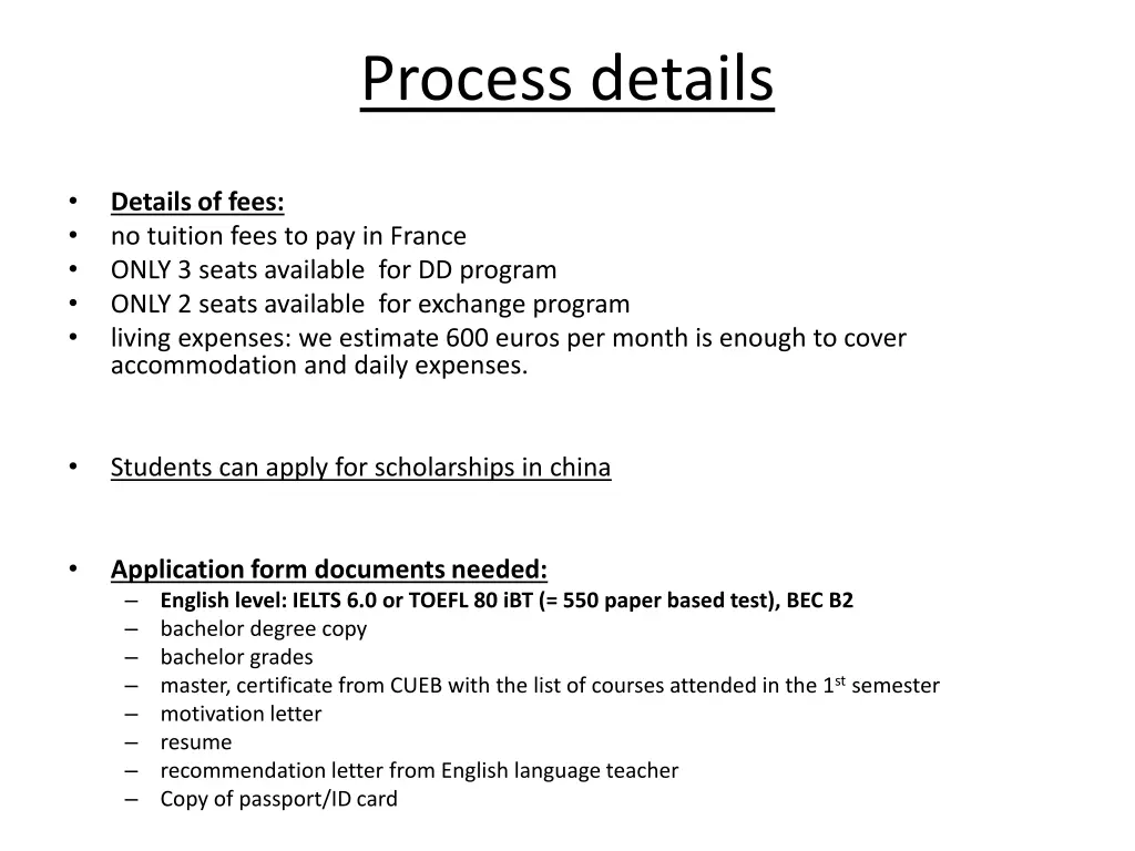 process details