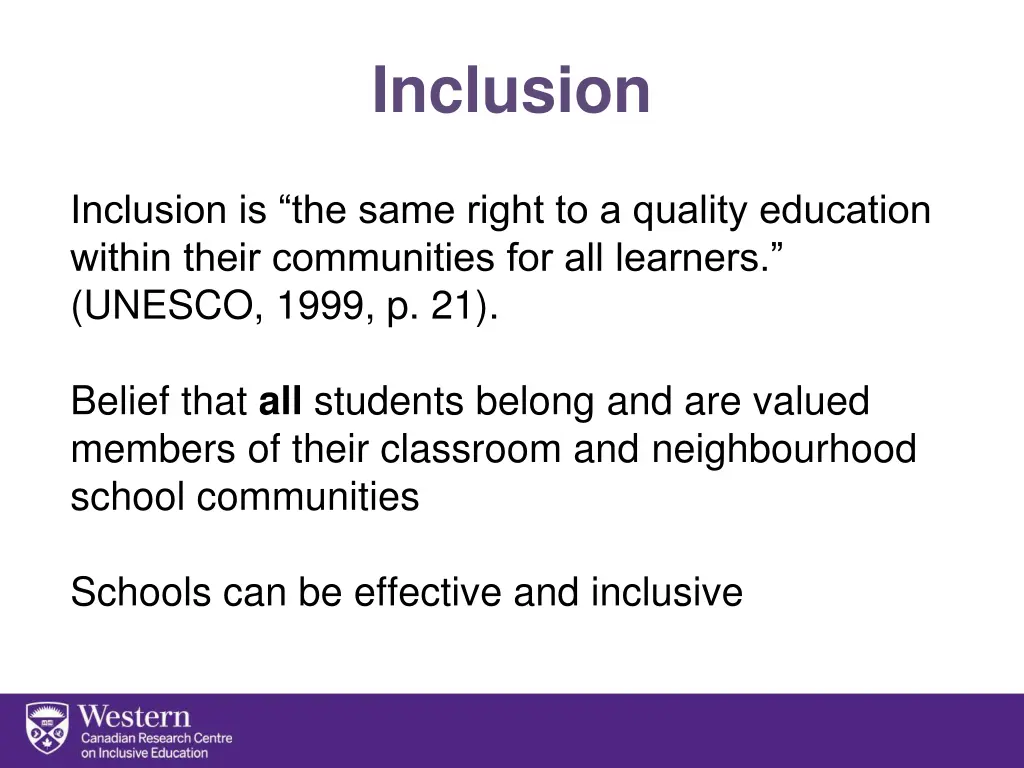inclusion