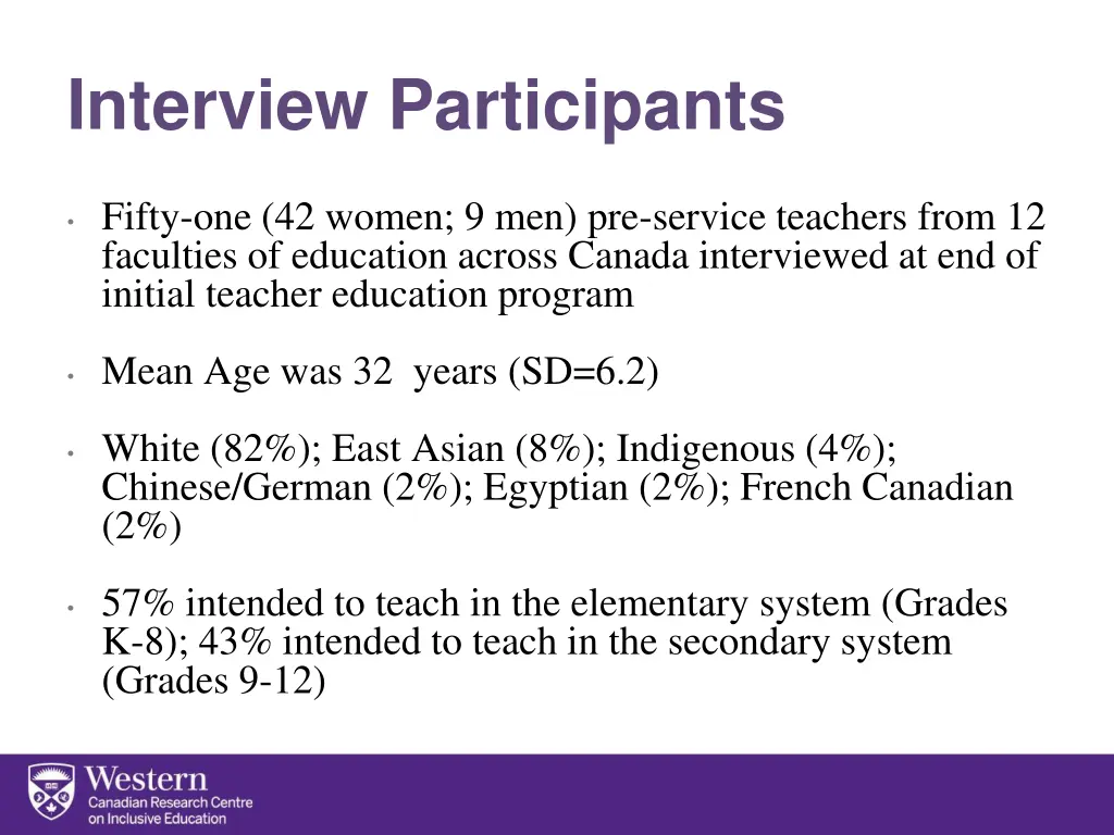 interview participants