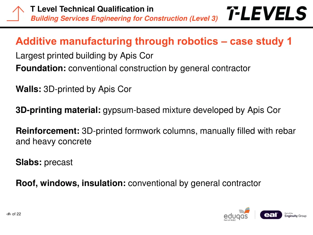 t level technical qualification in building 11