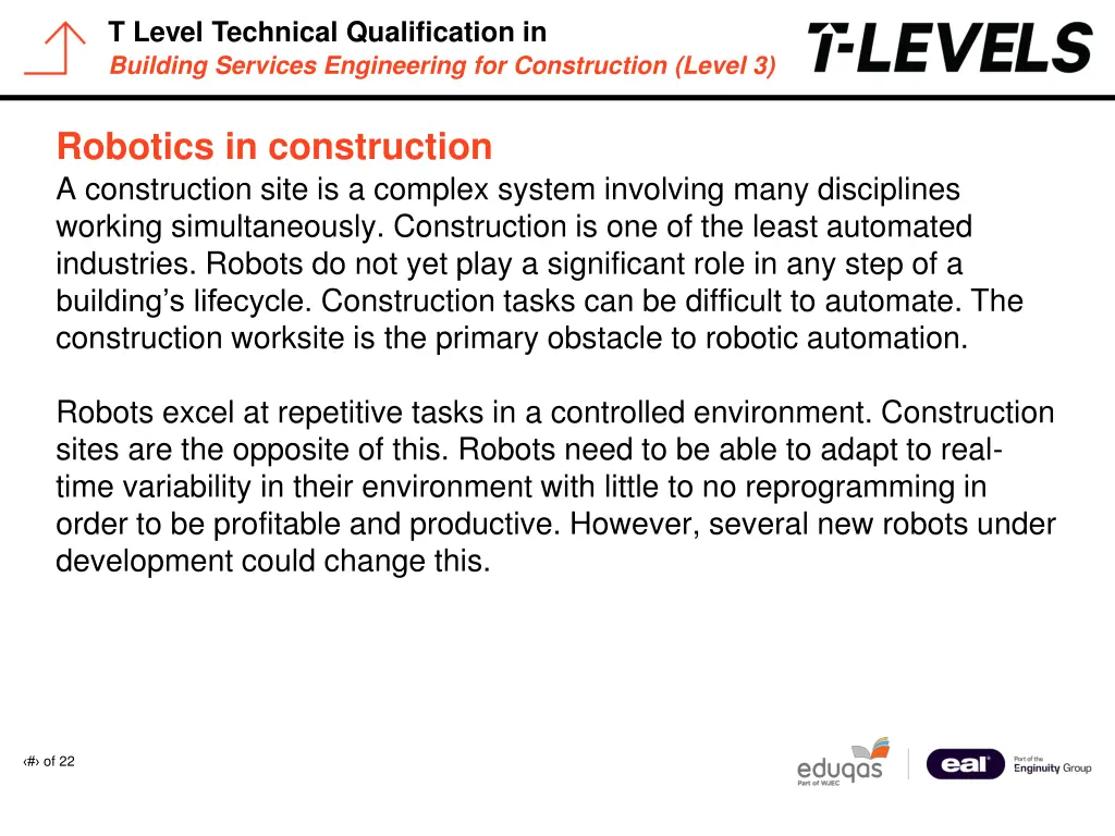 t level technical qualification in building 6
