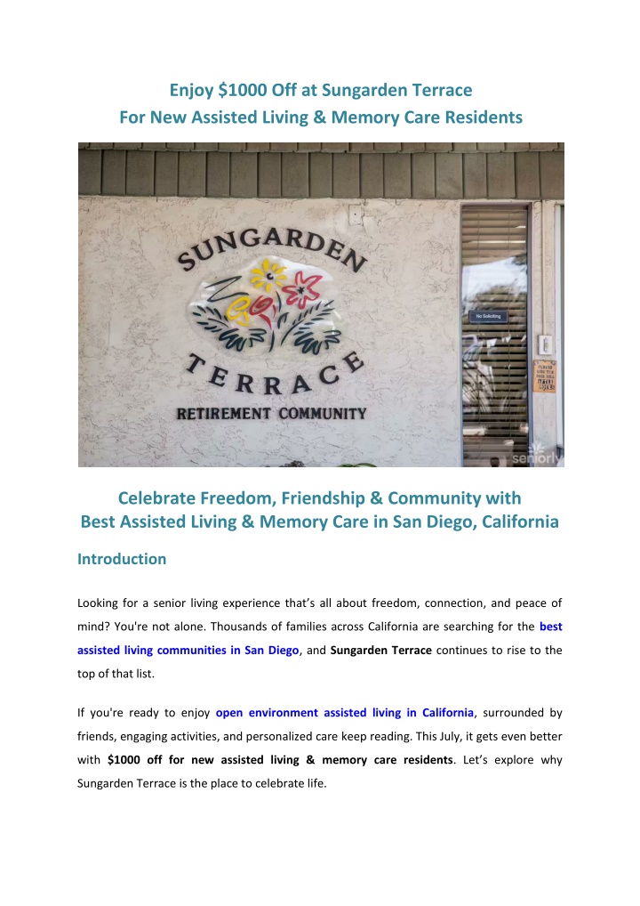 enjoy 1000 off at sungarden terrace