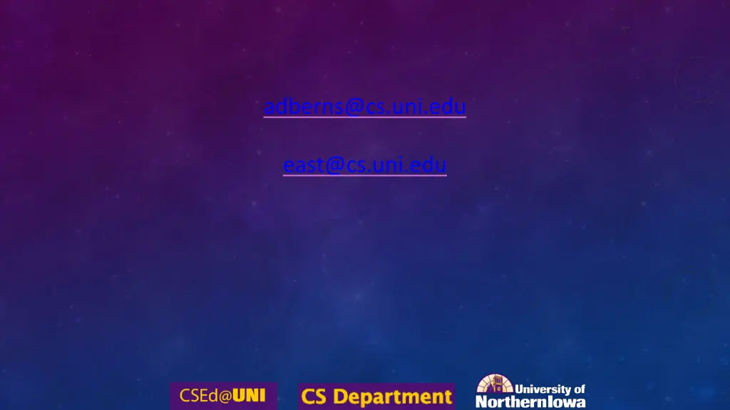 adberns@cs uni edu