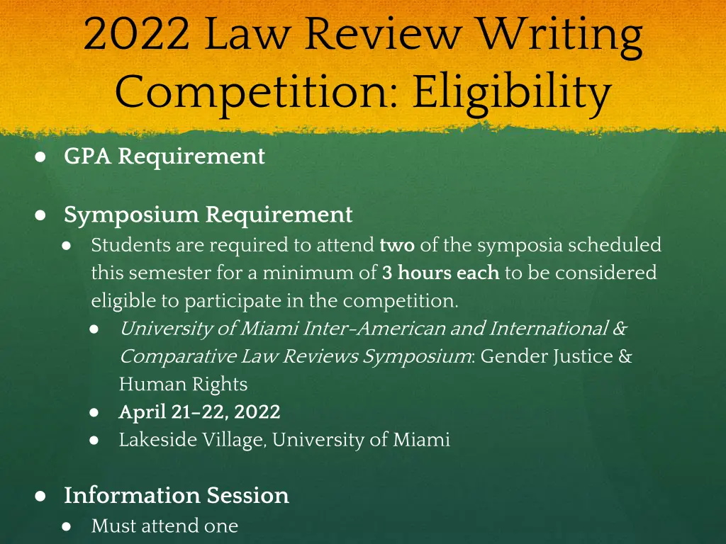 2022 law review writing competition eligibility