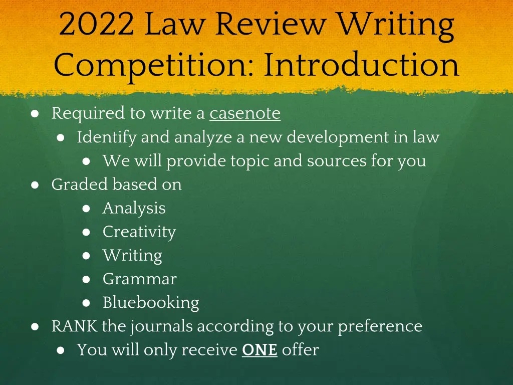 2022 law review writing competition introduction
