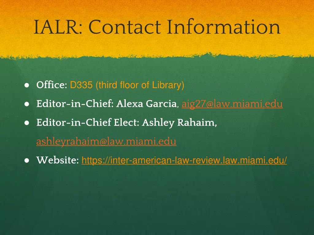 ialr contact information