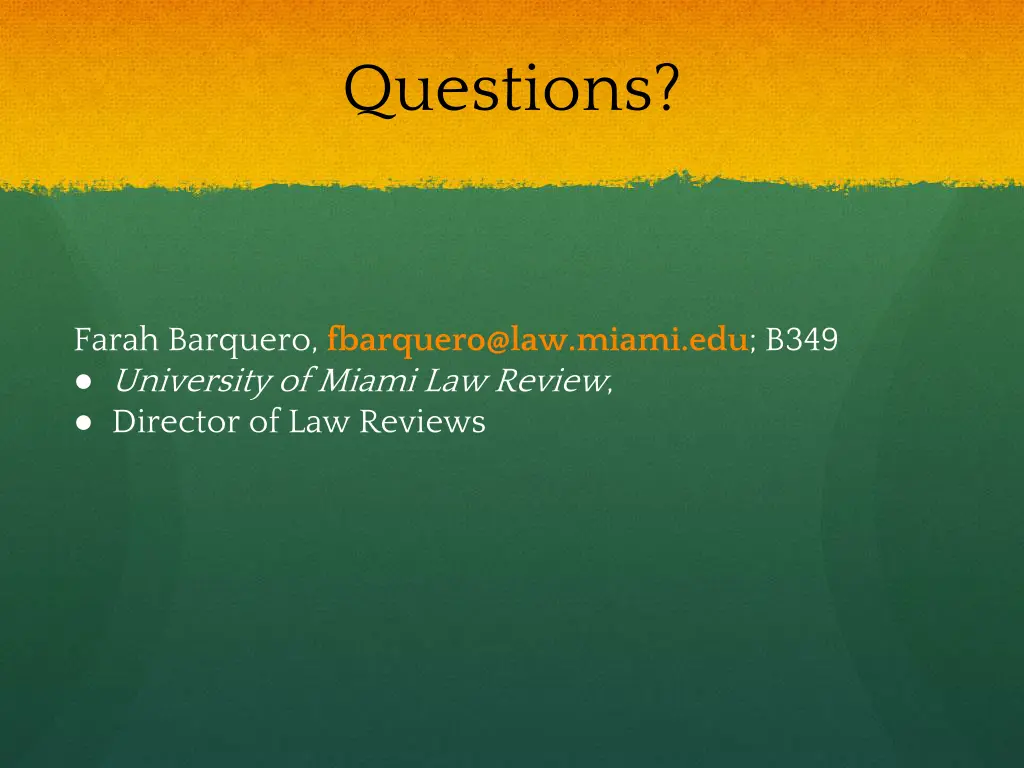 questions
