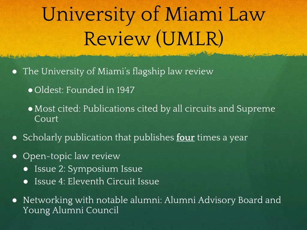university of miami law review umlr