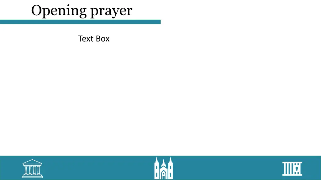 opening prayer