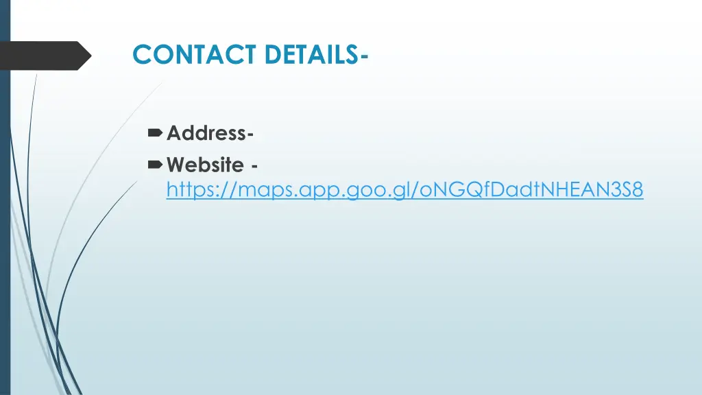 contact details