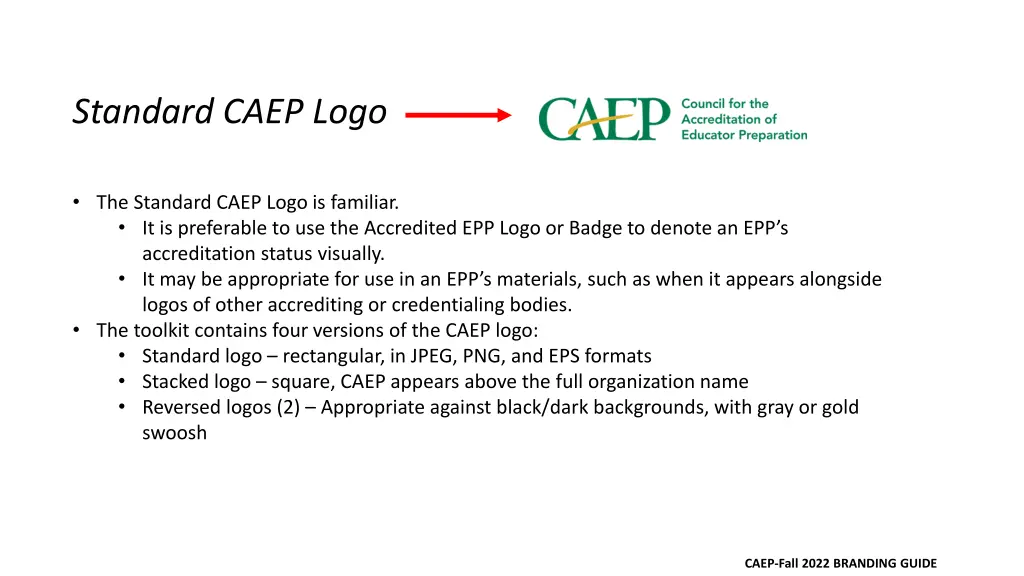 standard caep logo