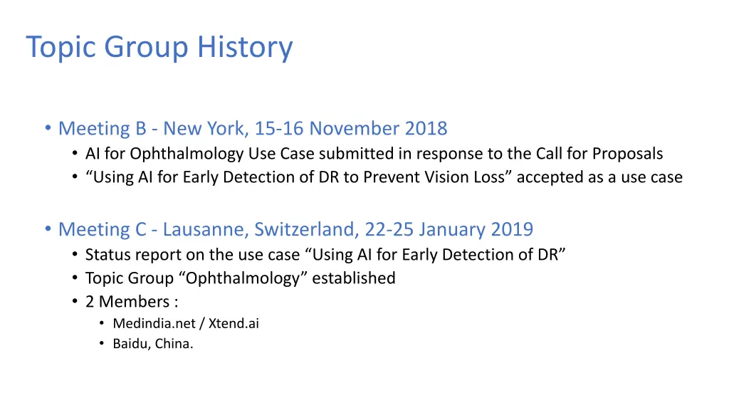 topic group history