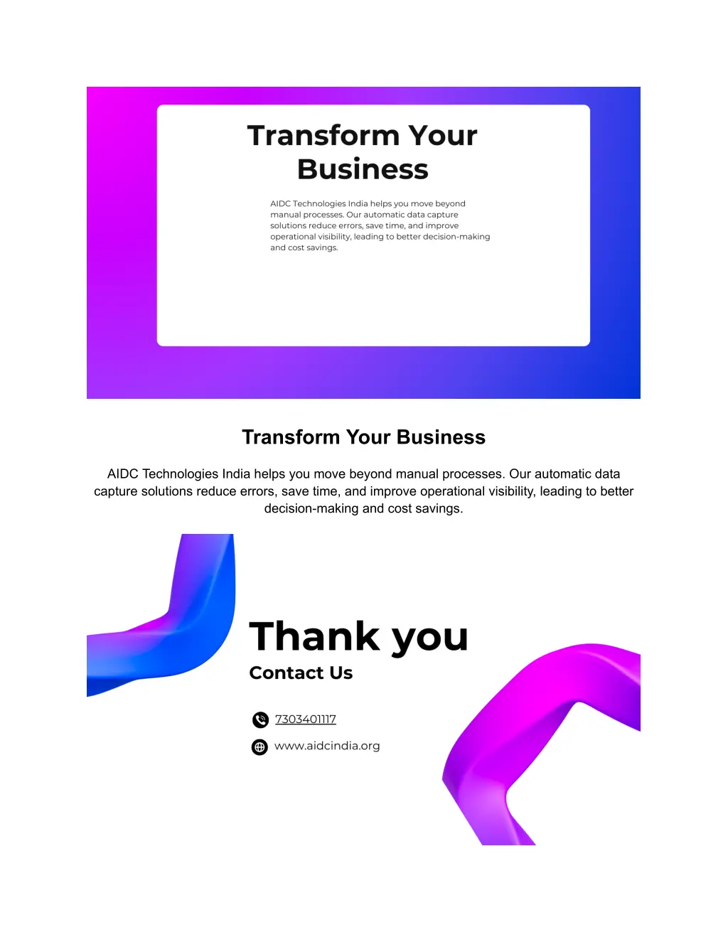 transform your business