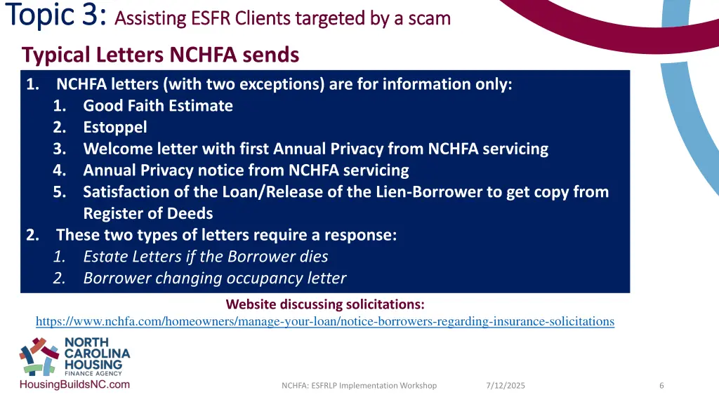 topic 3 topic 3 assisting esfr clients targeted 1