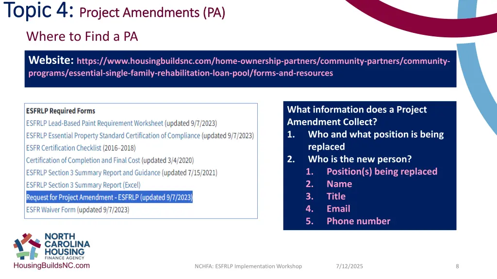 topic 4 topic 4 project amendments pa project 1