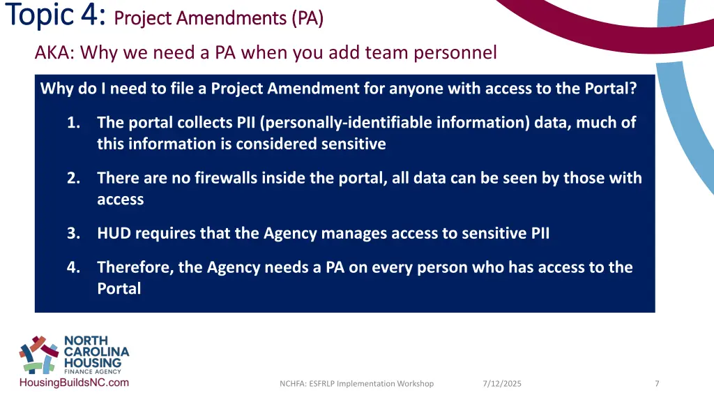 topic 4 topic 4 project amendments pa project