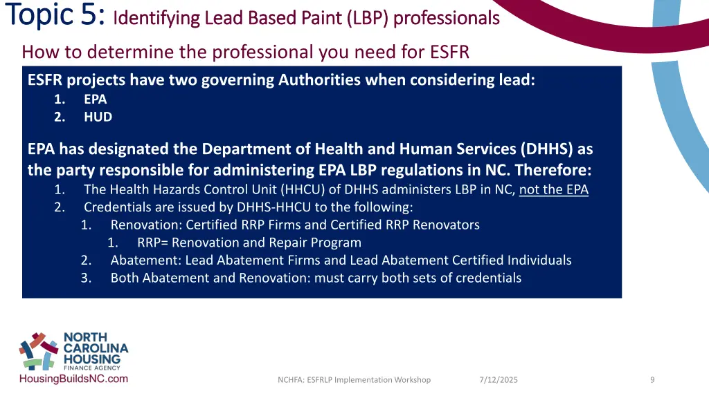 topic 5 topic 5 identifying lead based paint