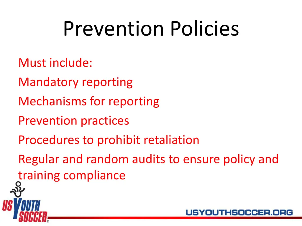 prevention policies