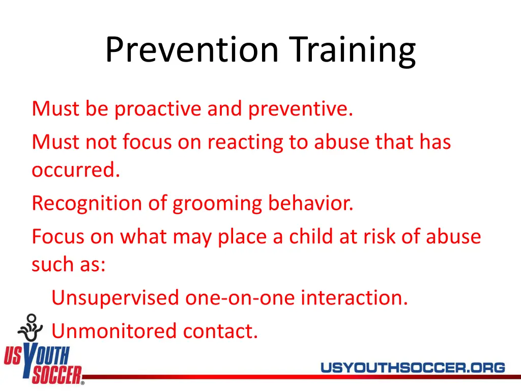 prevention training 1
