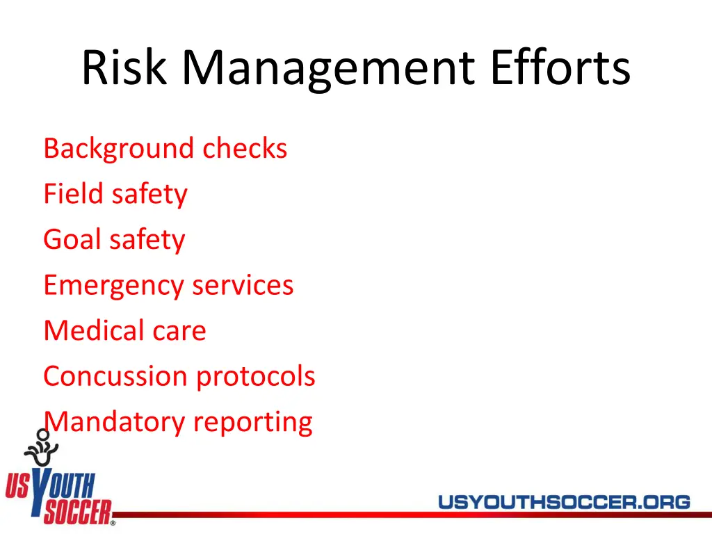 risk management efforts