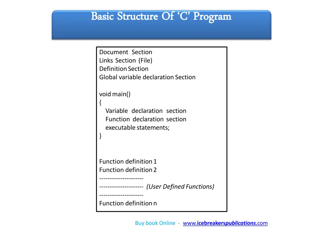 basic structure basic structure of