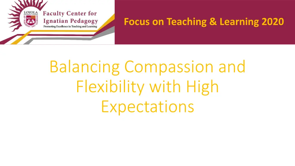 focus on teaching learning 2020 10