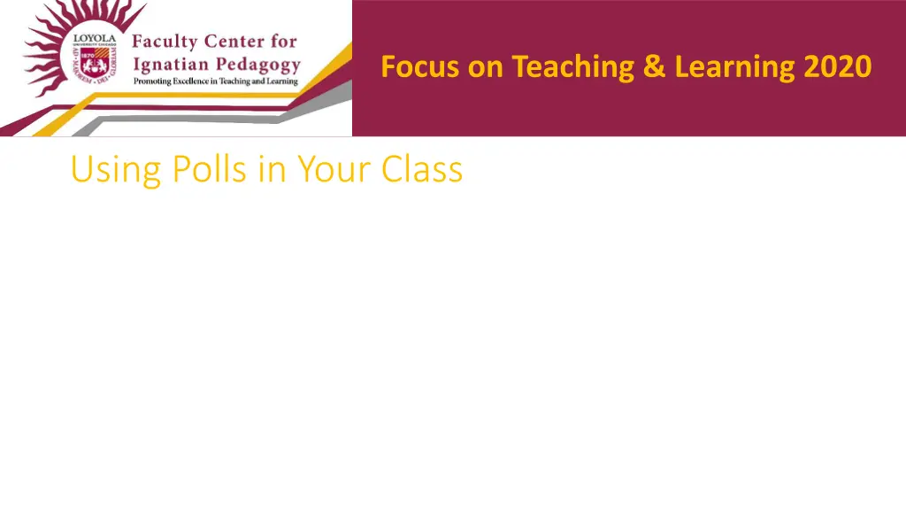 focus on teaching learning 2020 3