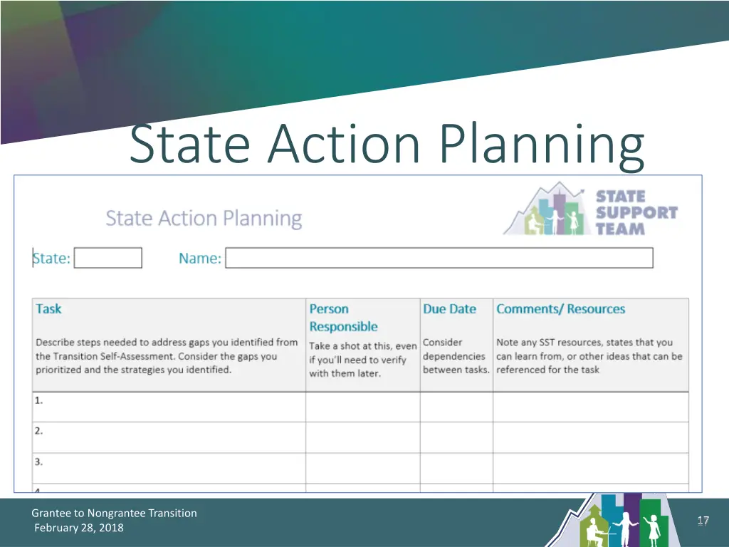 state action planning