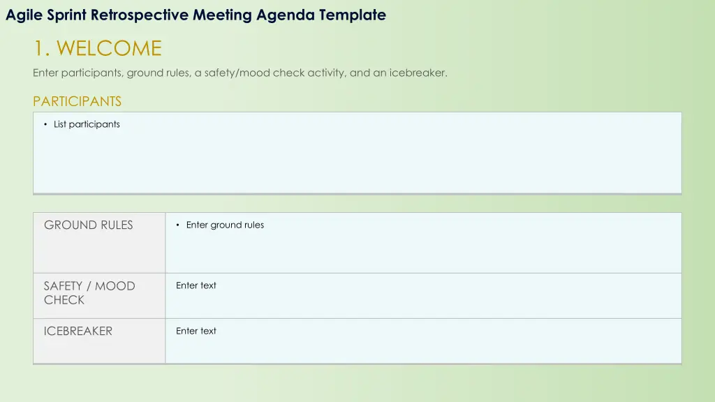 agile sprint retrospective meeting agenda template 1