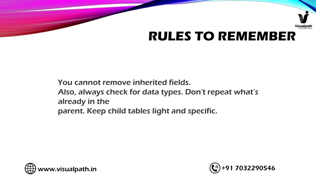 rules to remember