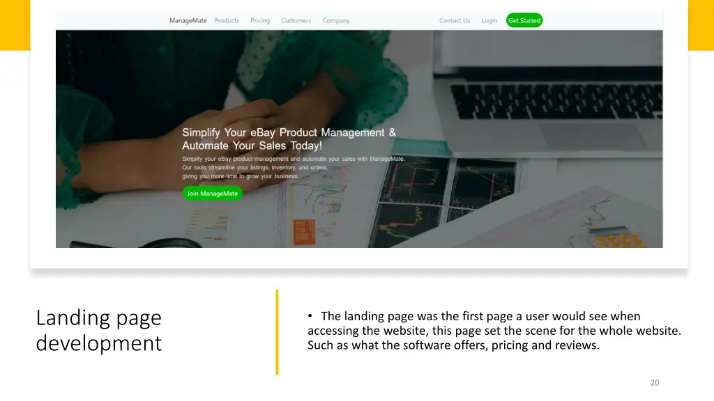 landing page development