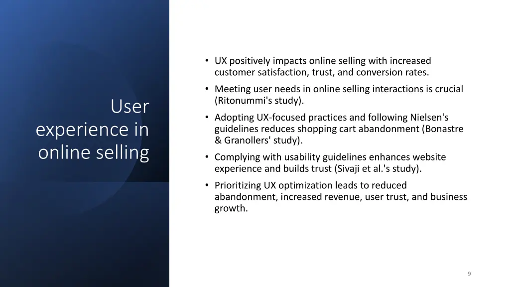 ux positively impacts online selling with
