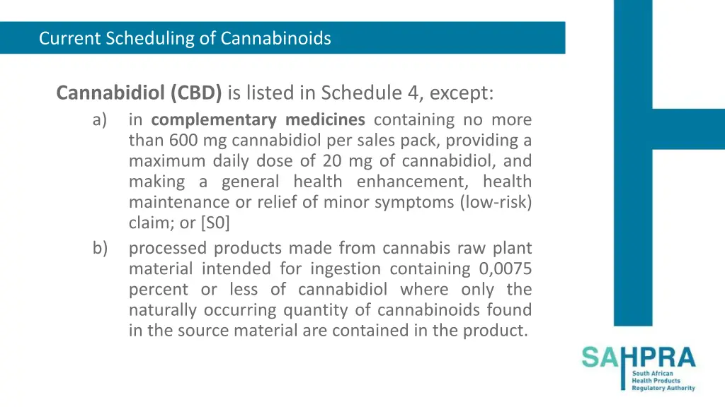 current scheduling of cannabinoids