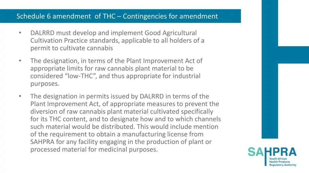 schedule 6 amendment of thc contingencies 1