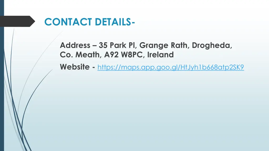 contact details