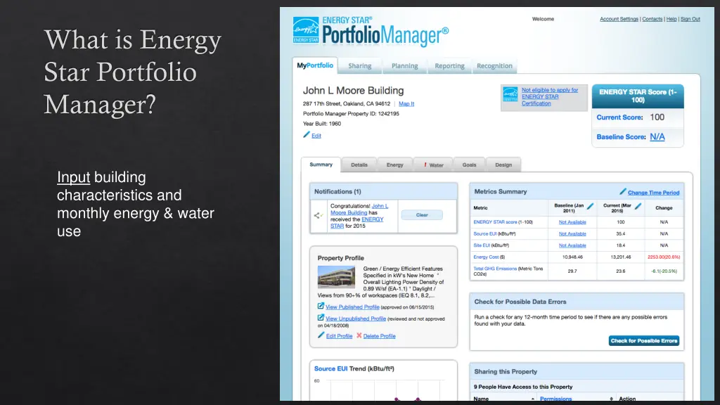 what is energy star portfolio manager