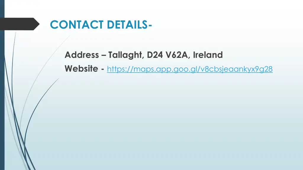 contact details