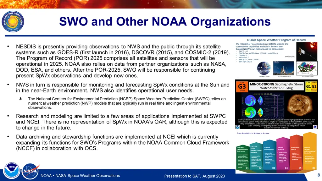 swo and other noaa organizations