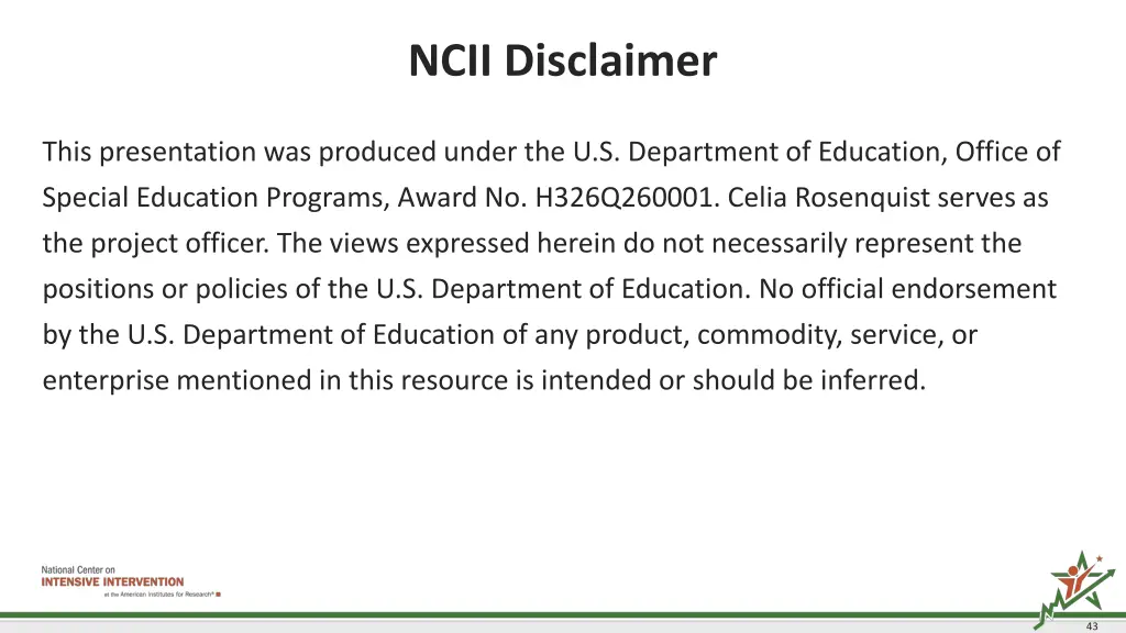 ncii disclaimer