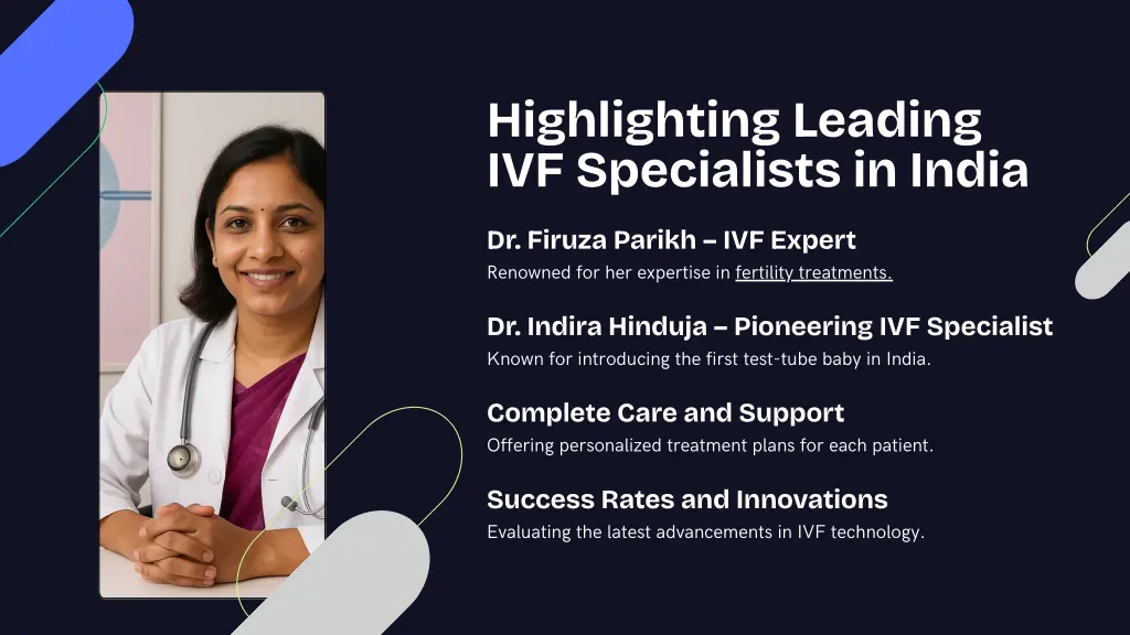highlighting leading ivf specialists in india
